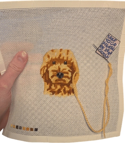 Custom Dog Needlepoint Canvas Kit
