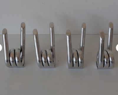 Modern Twisted Coat Hooks