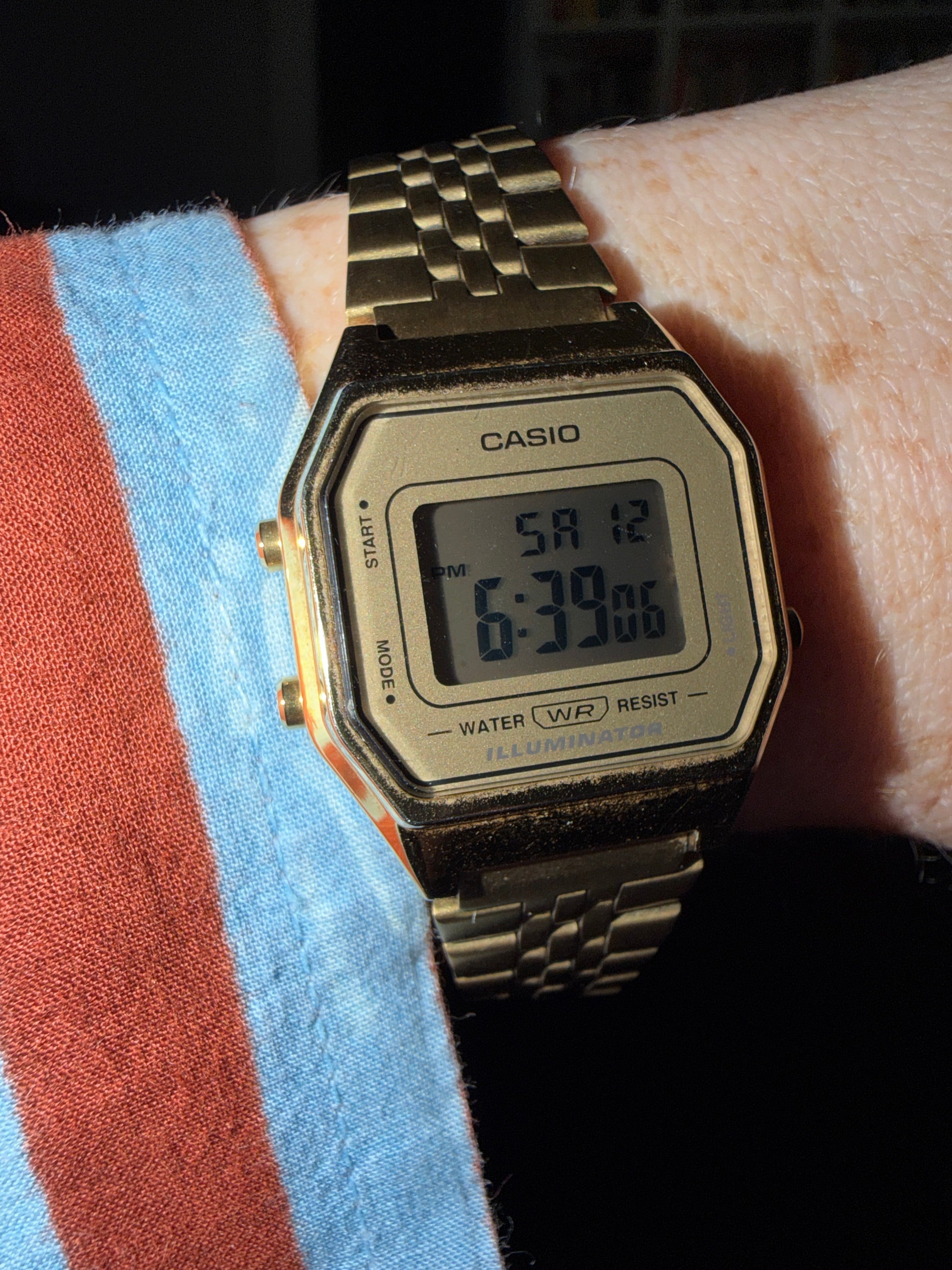 Wearing a Casio watch every day