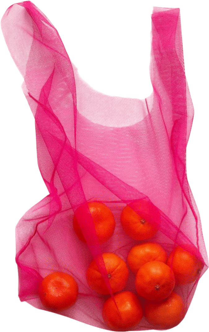 Nudibags Hot Pink Mesh Shopping Bag