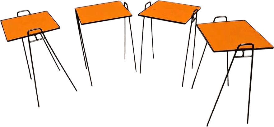 Black and Orange 60s Retro Tables