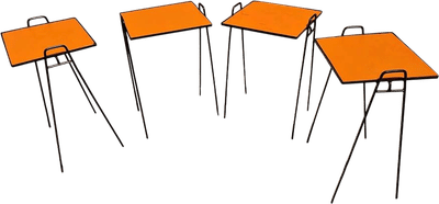 Black and Orange 1960s Retro Tables