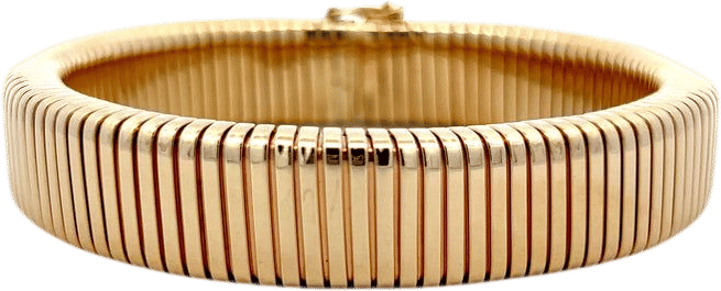 Filigree Jewelers .10 Baguette Diamond Tubogas Bracelet