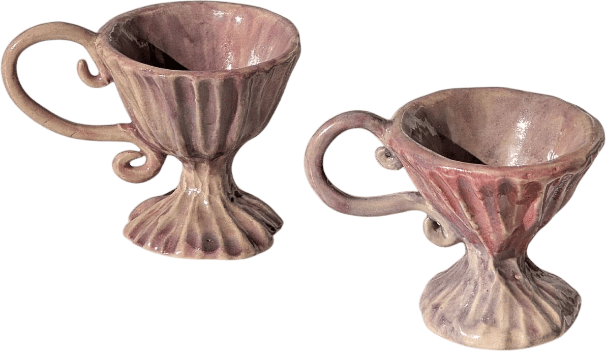 Rocco Pink Ceramic Coffee Cups