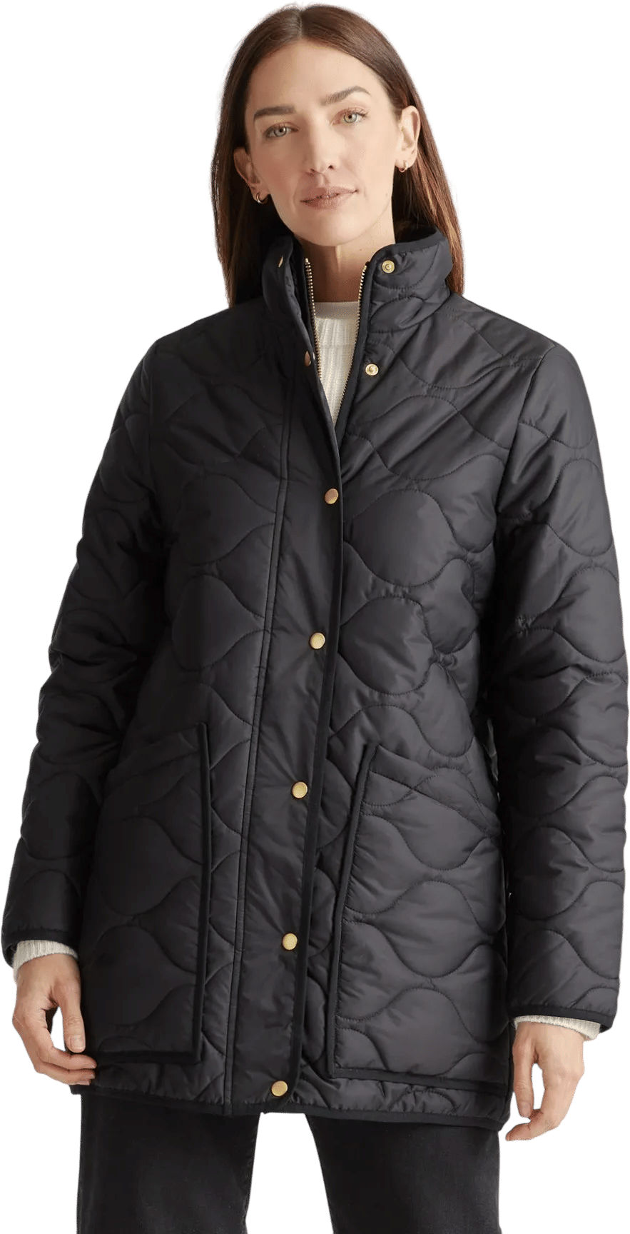 Quince Quilted Long Puffer