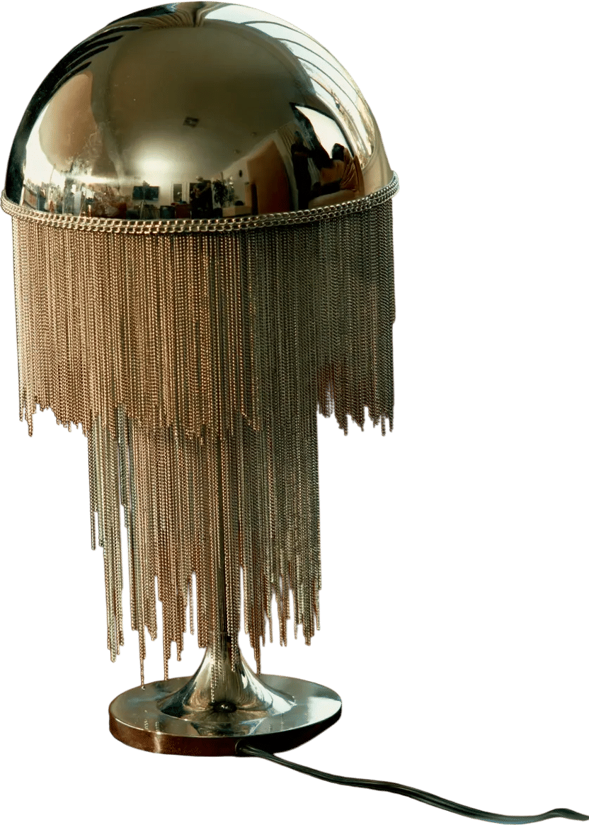 Dome Fringe Table Lamp