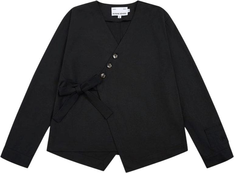 Black Hanbok Tie Blazer