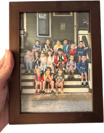 Neighborhood first day of school pic