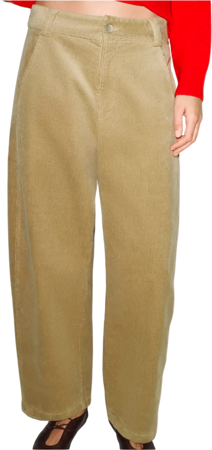 Barrel Corduroy Trousers