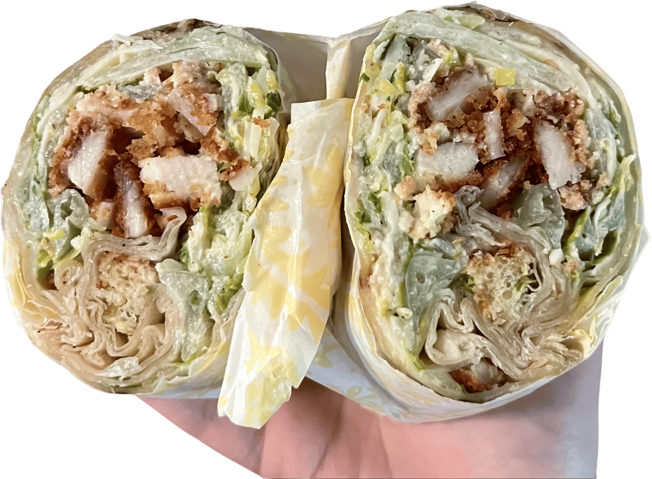 Chicken caesar wrap at Ggiata Delicatessen
