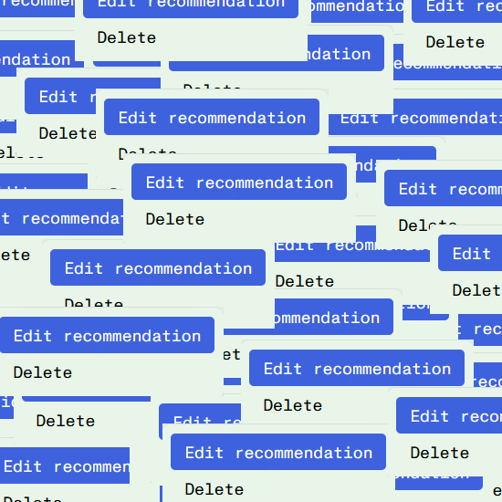 Repeatedly editing the text of your Recs once published