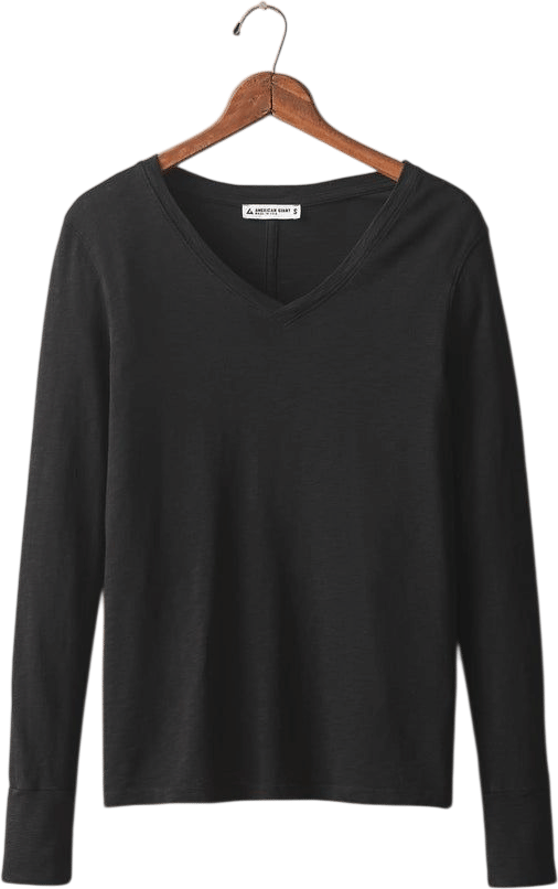 American Giant Long Sleeve V-Neck Tee