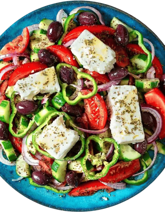 The greek salad (The original and so easy to make)