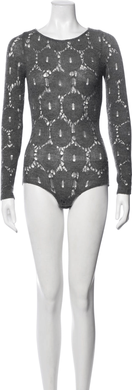The Elder Statesman Cashmere Lace Pattern Sweater