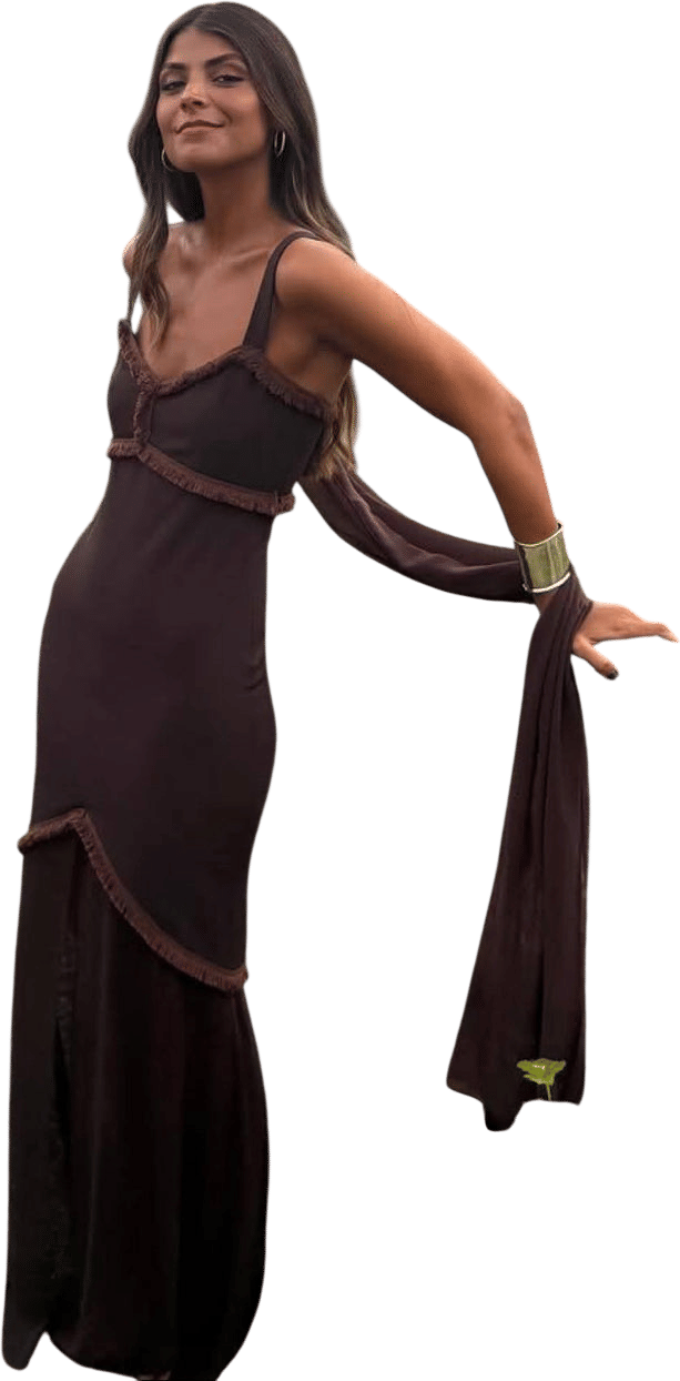 Lady Pipa Loren Dress Brown