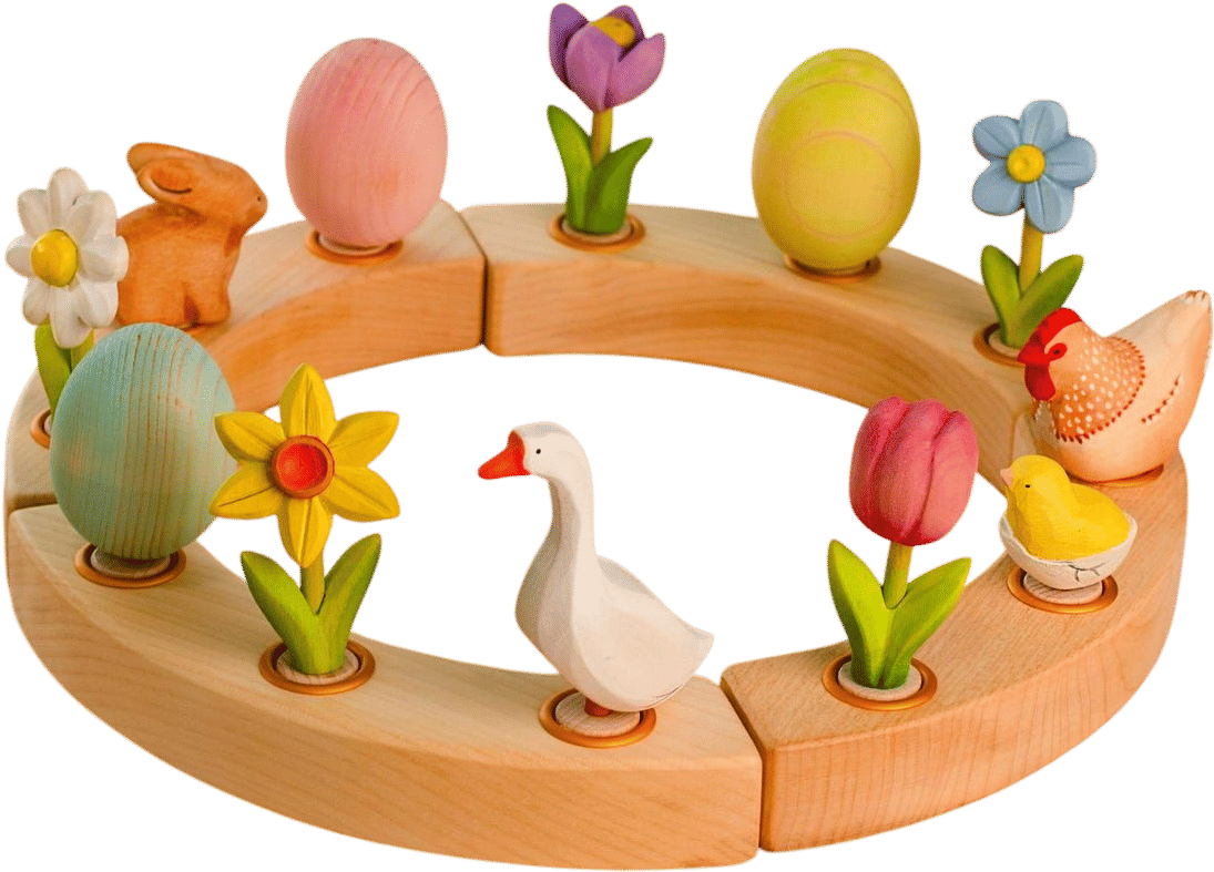 Handcrafted Wooden Easter Celebration Ring