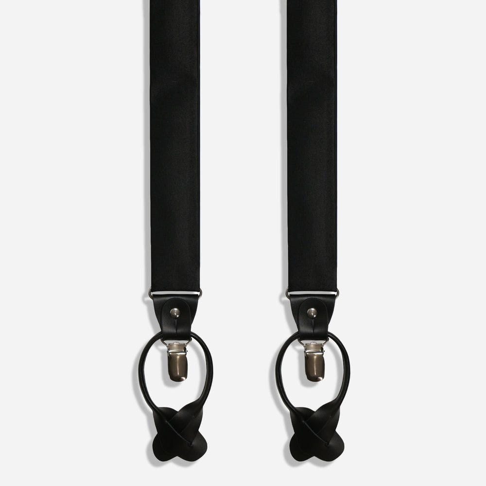 the tie bar convertible suspender (black)