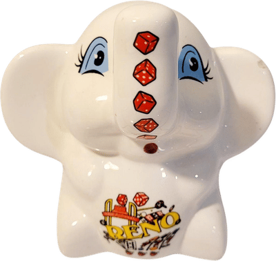 Vintage Ceramic Elephant Piggy Bank