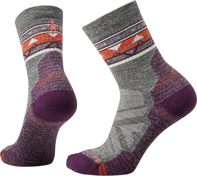 Women's Hike Light Cushion Zig Zag Valley Mid Crew Socks