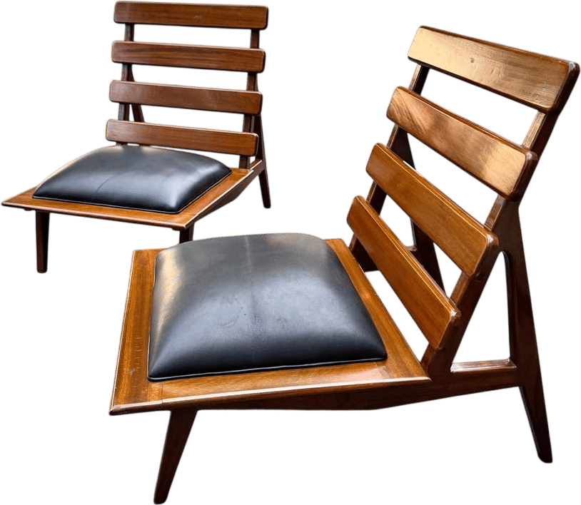 Vintage Brazilian Mahogany Chairs - 1960’s