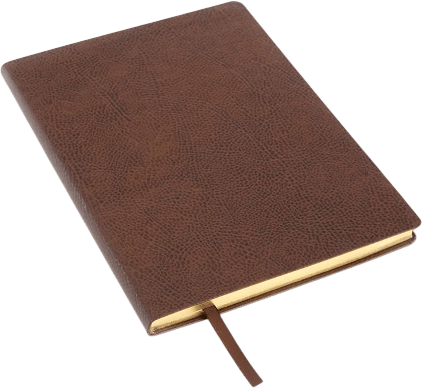 Royce Monogrammed Leather Bound Notebook
