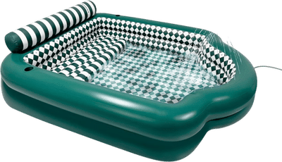 Inflatable Sprinkler Pool with Bench