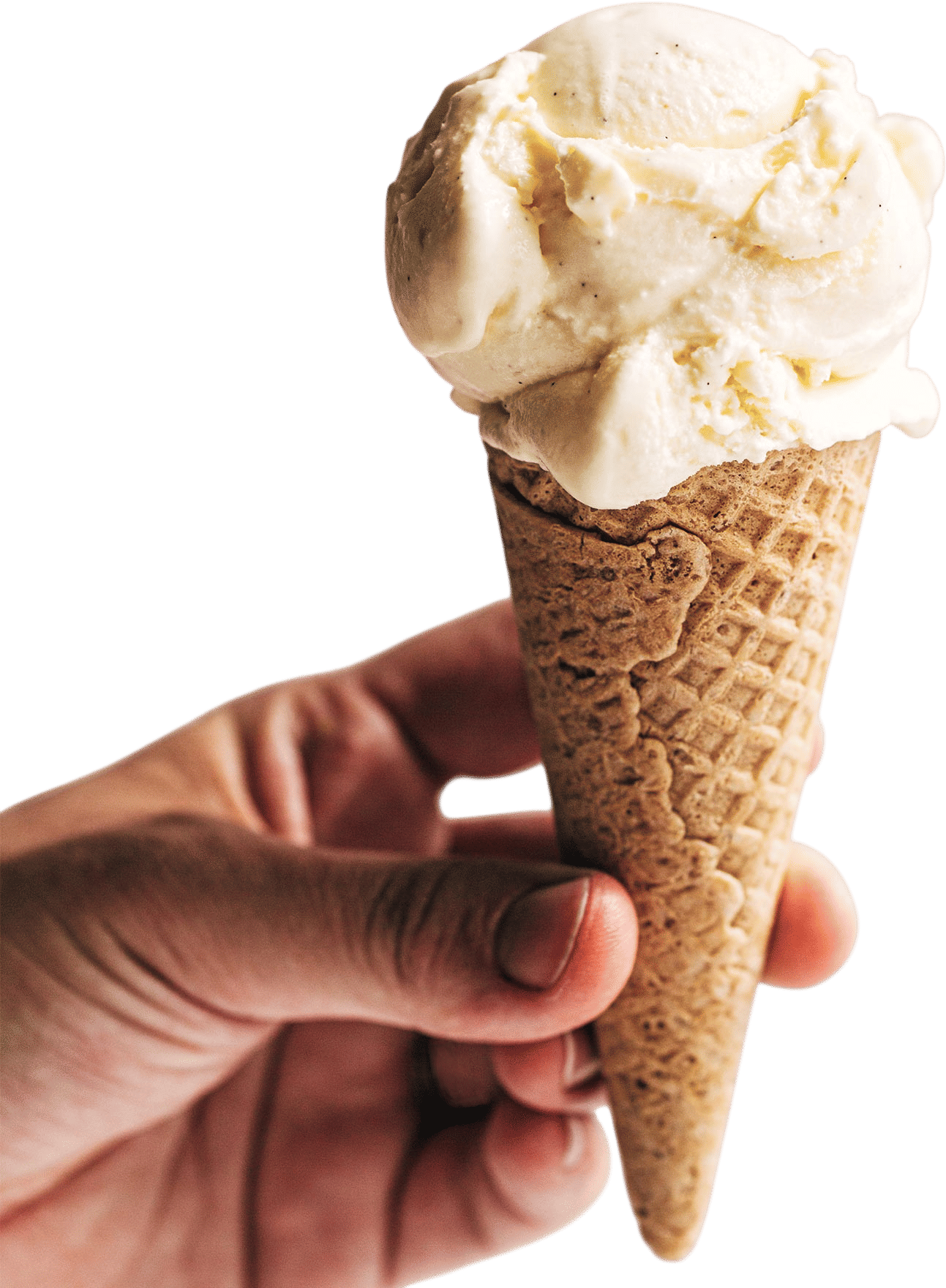 French Vanilla Ice Cream in a Cone