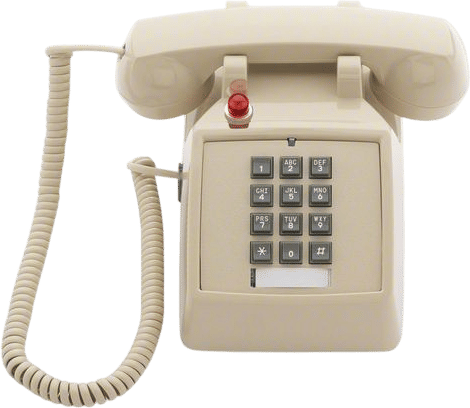 Answering the phone to say that you can't talk right now