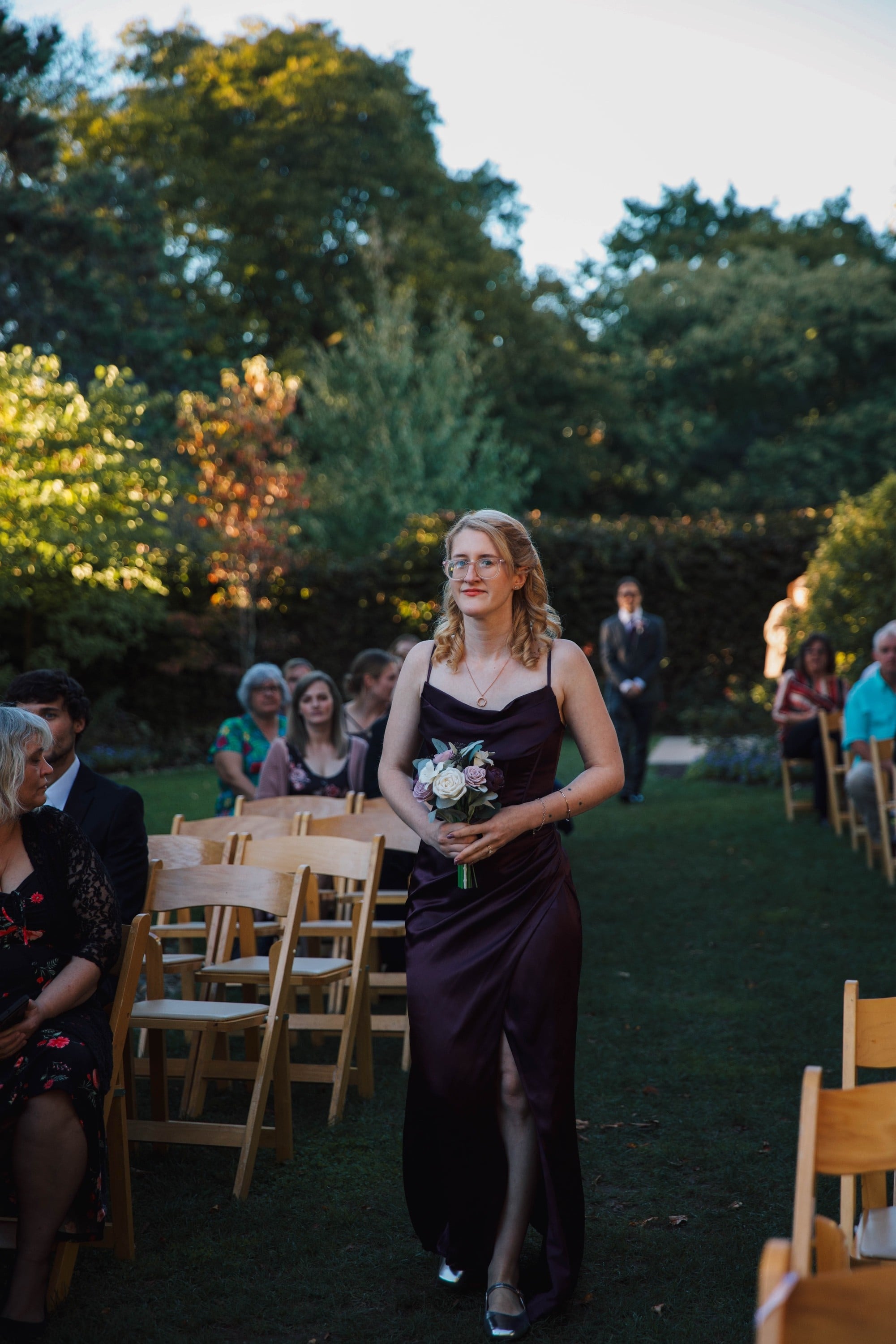 A purple Davids bridal moment