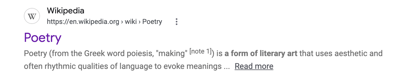 a contemporary poetry collection