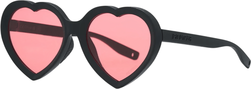 Photochromic Heart-Shaped Glasses 