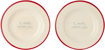 'I Could Poison You' Dessert Plate Set