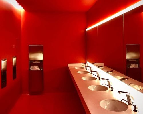 SFMOMA Color-Drenched Bathrooms