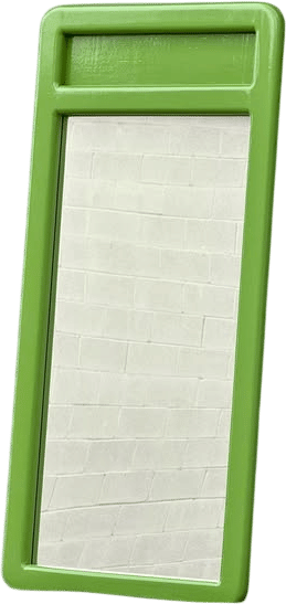 1980s Postmodern Green Lacquered Wall Mirrors (each)