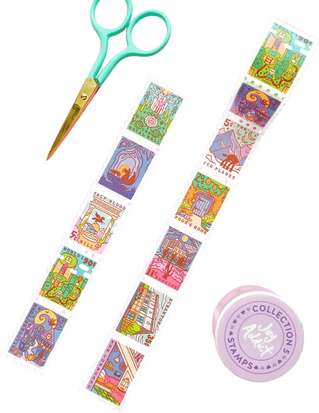 Joy Addict Postage Stamp Washi Tape