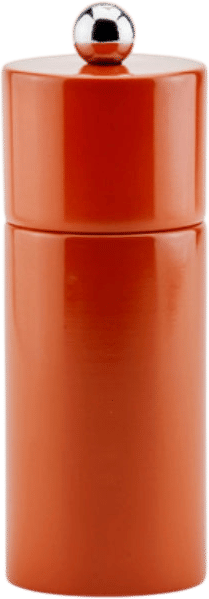 Orange Mini Column Salt or Pepper Mill