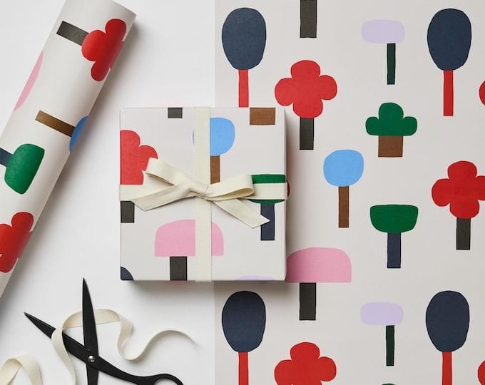 Ayesha Pearce Mushroom Oak Leaf Gift Wrap (3 Sheets) - Etsy