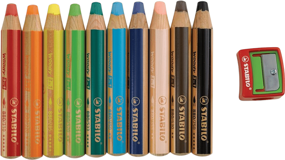 Stabilo Woody 3 in 1 Pencils