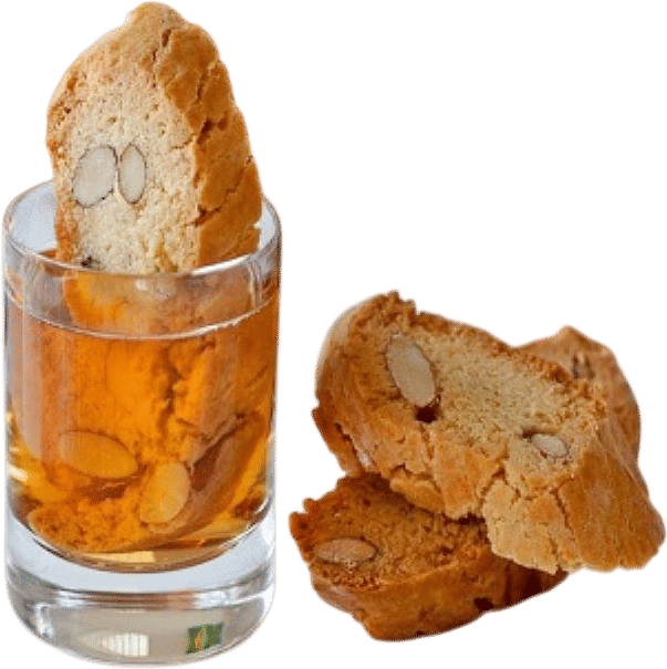 Cantucci e Vinsanto (or Red Wine)