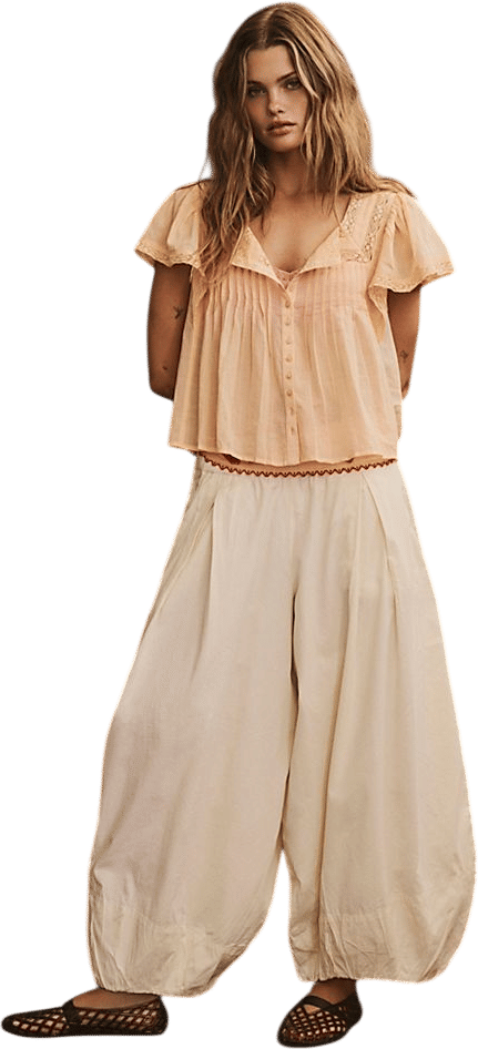 Moonflower Pull-On Balloon Pants