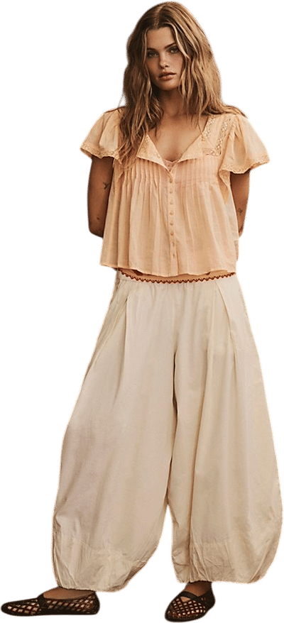 Moonflower Pull-On Balloon Pants