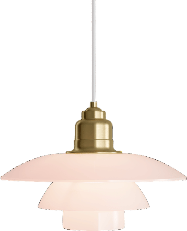 PH 3½-3 Pale Rose Brass Pendant