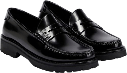 SAINT LAURENT | Le Loafer Leather Penny Loafers