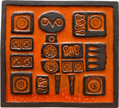 1960s Danish Wall Plaque