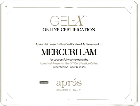 Gel X certification course by apres