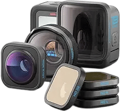 GoPro HERO13 Black + HB-Series Lens Collection - Includes Macro Lens, Ultra Wide Lens, 4 ND Filters, Anamorphic Lens, and Premium Case