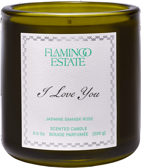 Personalized Jasmine Damask Rose Candle