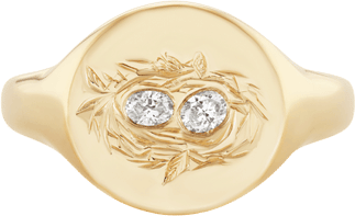 Hand Engraved Egg Nest