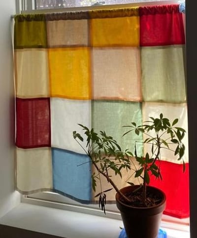 Handmade Patchwork Stained Glass Curtains