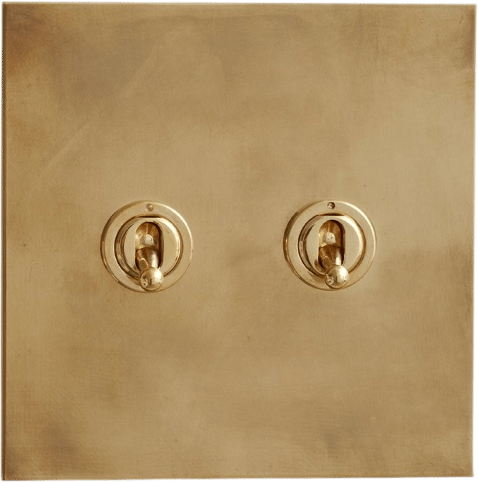 Aged Brass Toggle Switch